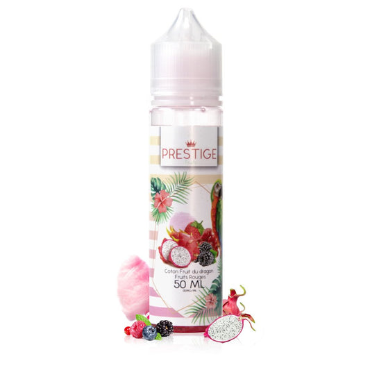 E-liquide Cotton Candy, Fruit du dragon, Fruits rouges 50ml Fruits - Prestige