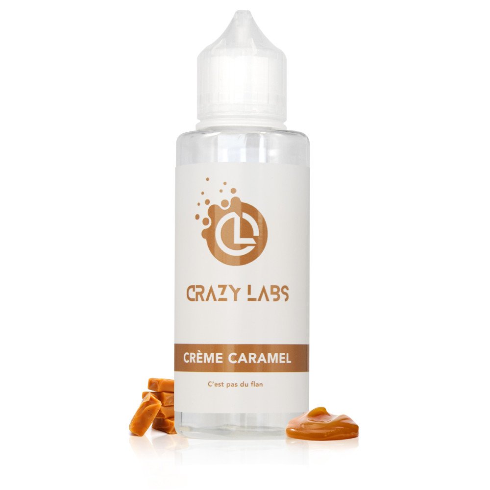 E-liquide Crème Caramel 100ml - Crazy Labs
