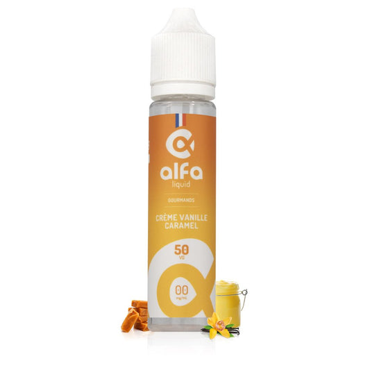 E-liquide Crème Vanille Caramel 50ml - Alfaliquid