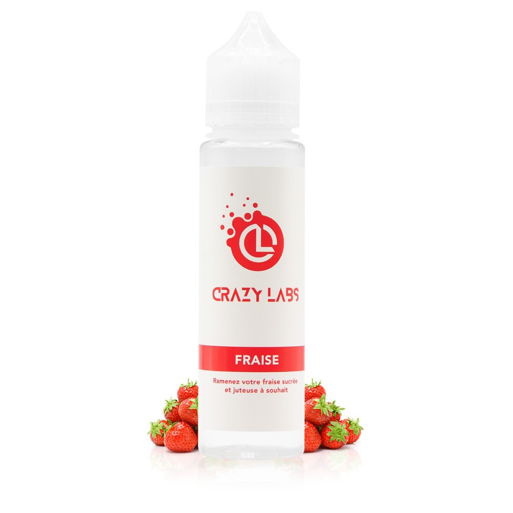 E-liquide Fraise 50ml - Crazy Labs