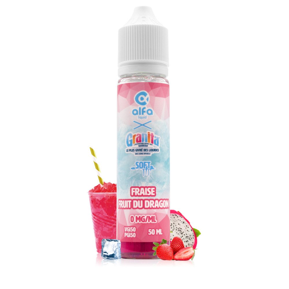 E-liquide Fraise Fruit du Dragon 50ml Granita Soft - Alfaliquid