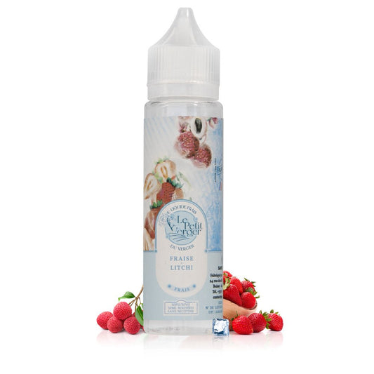 E-liquide Fraise Litchi Frais 50ml Le Petit Verger - Savourea