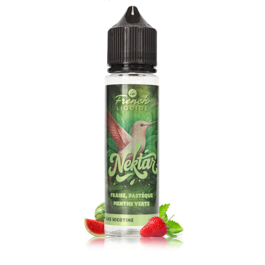 E-liquide Fraise Pastèque Menthe Verte 50ml Nektar - Le French Liquide