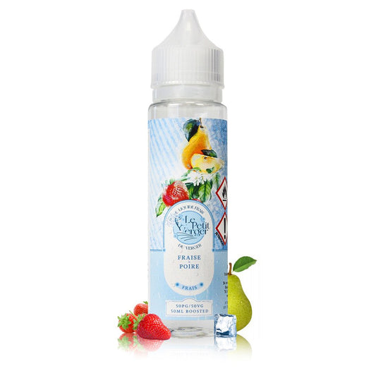 E-liquide Fraise Poire Frais 50ml Le Petit Verger - Savourea