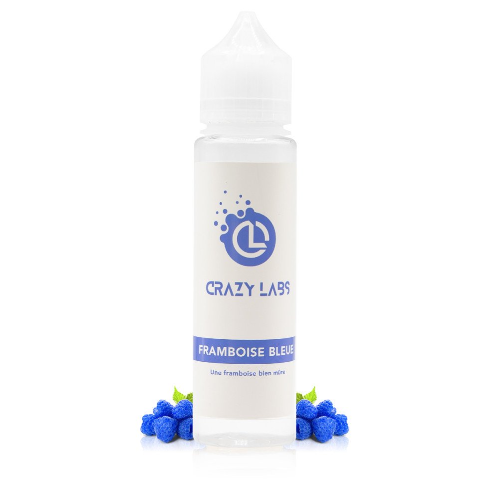 E-liquide Framboise Bleue 50ml - Crazy Labs