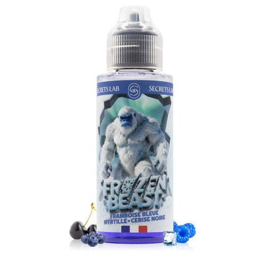 E-liquide Framboise Bleue Myrtille Cerise Noire 100ml Frozen Beast - Secret's Lab