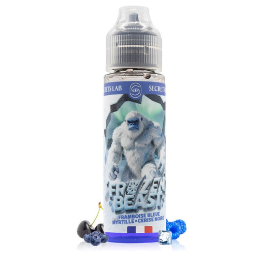 E-liquide Framboise Bleue Myrtille Cerise Noire 50ml Frozen Beast - Secret's Lab