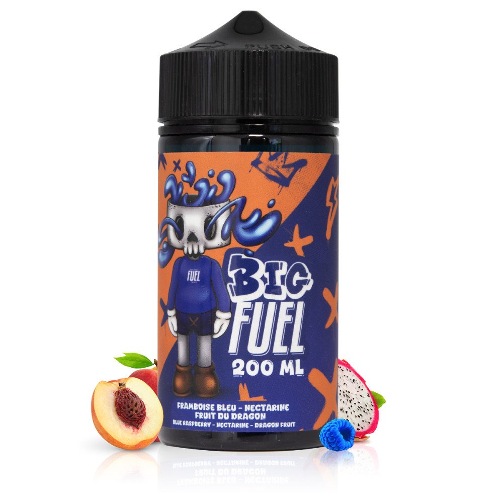 E-liquide Framboise Bleue Nectarine Fruit du Dragon 200ml Big Fuel - Maison Fuel