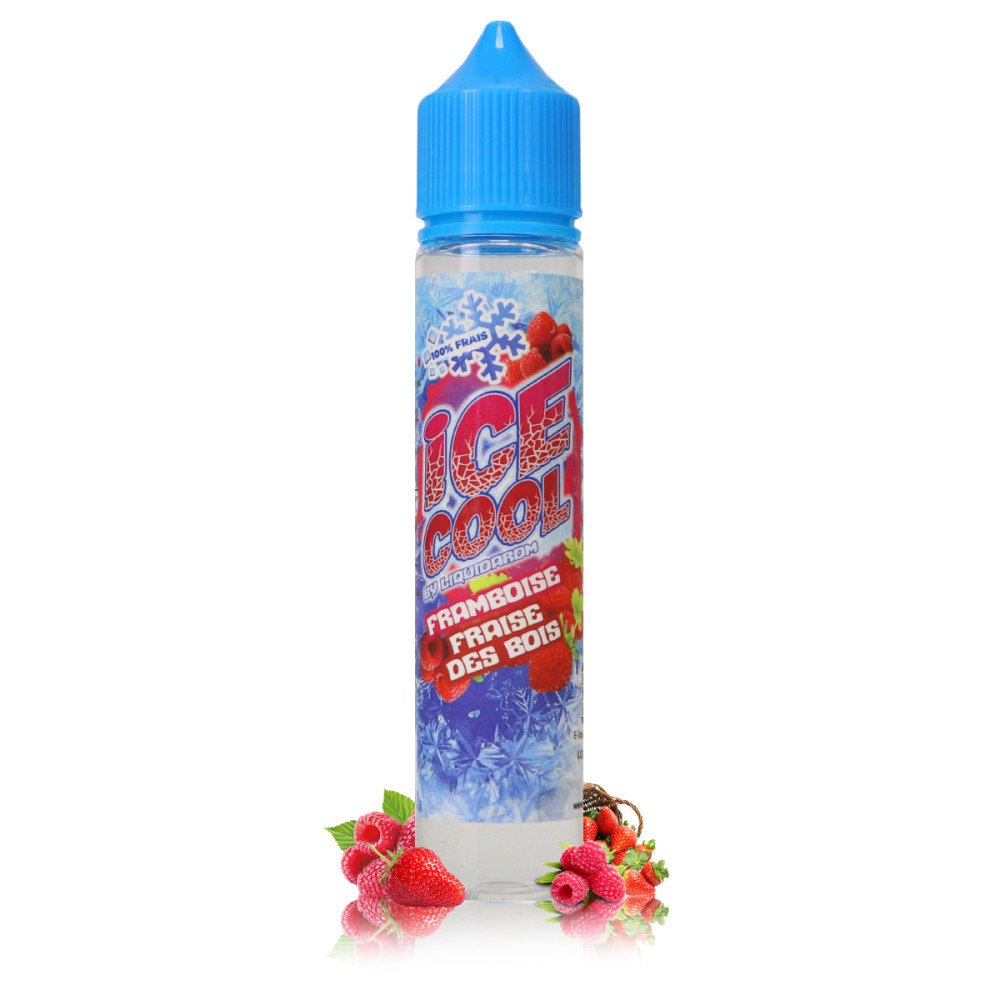 E-liquide Framboise Fraise Des Bois 50ml Ice Cool - LiquidArom