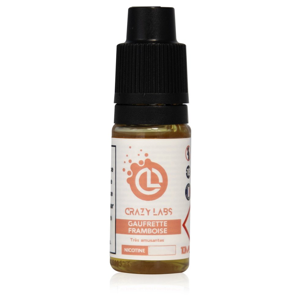 E-liquide Gaufrette Framboise 10ml - Crazy Labs