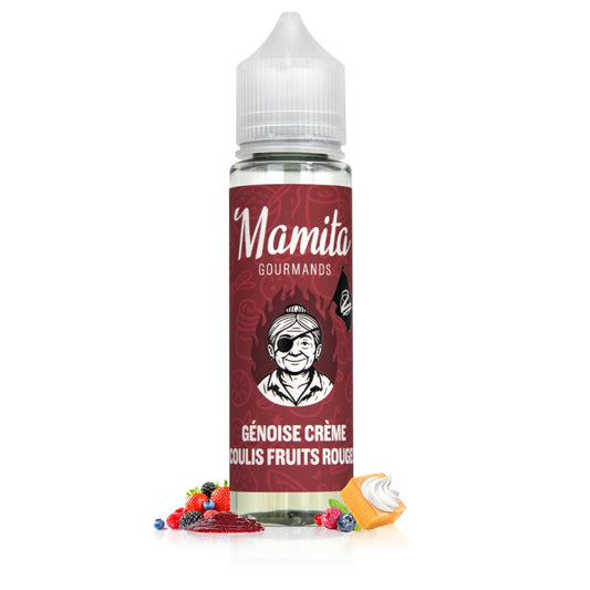 E-liquide Génoise Crème Coulis Fruits Rouges 50ml Mamita - Biarritz Lab