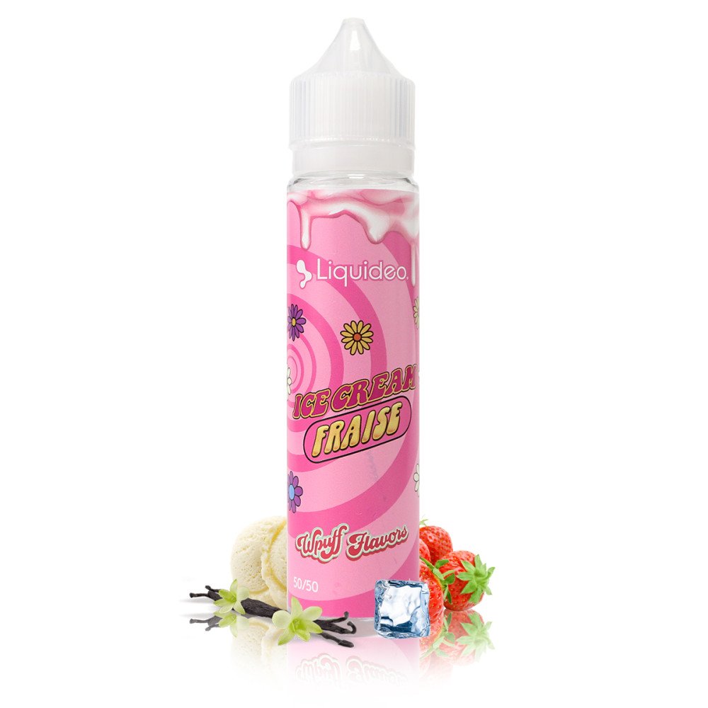 E-liquide Ice Cream Fraise 50ml Wpuff Flavor - Liquideo
