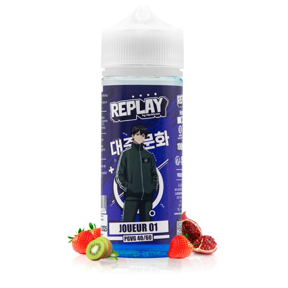 E-liquide Joueur 01 100ml Replay - LiquidArom