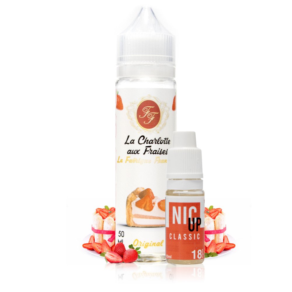 E-liquide La Charlotte Aux Fraises 50ml - La Fabrique Française