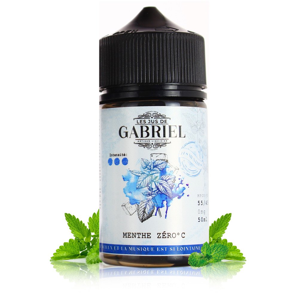 E-liquide Menthe Zero 50ml Jus de Gabriel - Laboratoire H2O