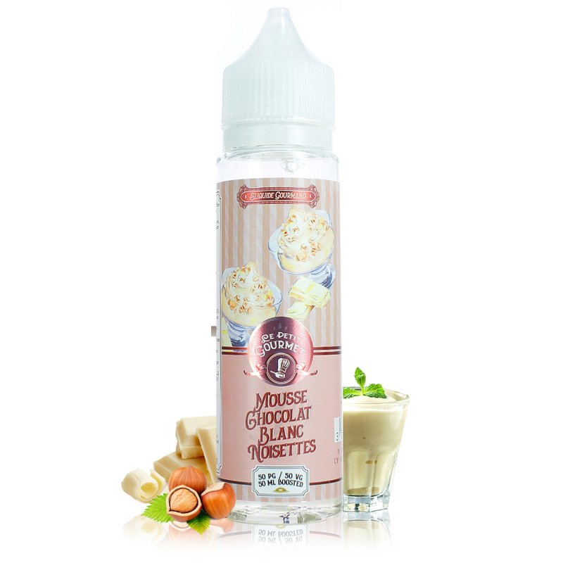 E-liquide Mousse Chocolat Blanc Noisettes 50ml Le Petit Gourmet - Savourea