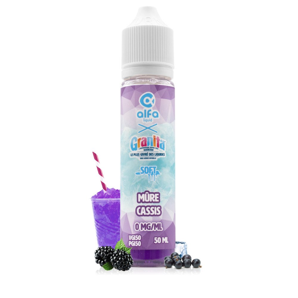 E-liquide Mûre Cassis 50ml Granita Soft - Alfaliquid