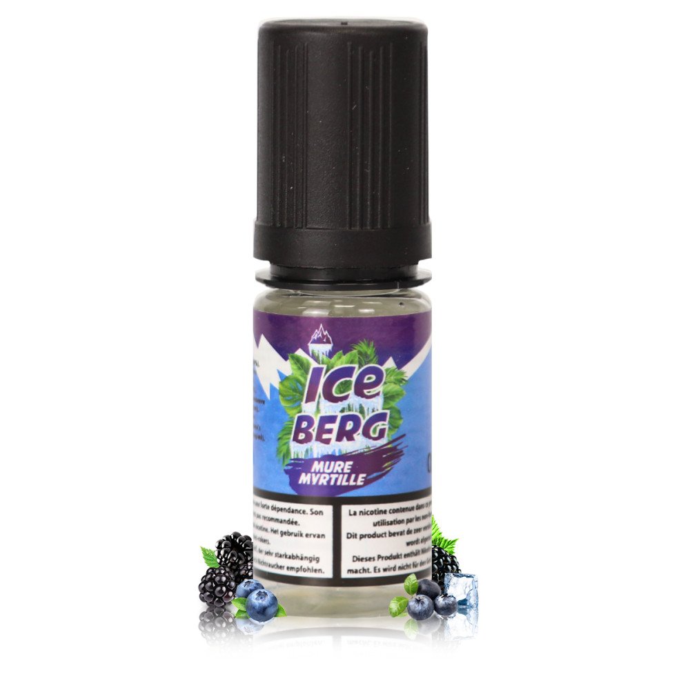 E-liquide Mûre Myrtille Sel de Nicotine Iceberg - O'Jlab