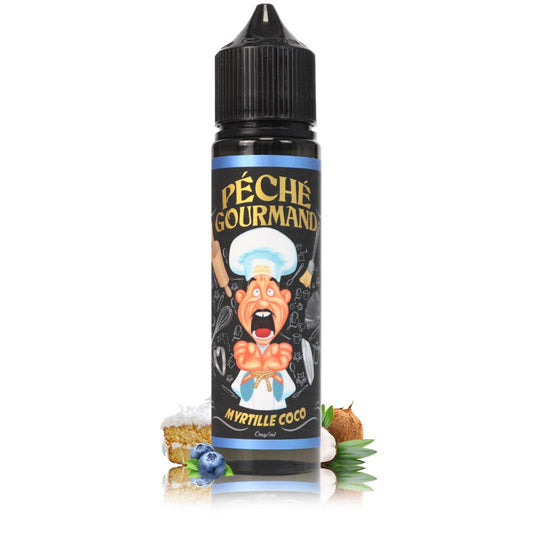 E-liquide Myrtille Coco 50ml Péché Gourmand - O'Jlab