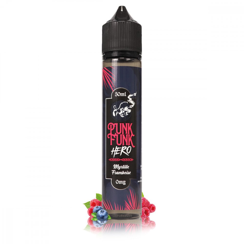 E-liquide Myrtille Framboise 50ml - Punk Funk Hero