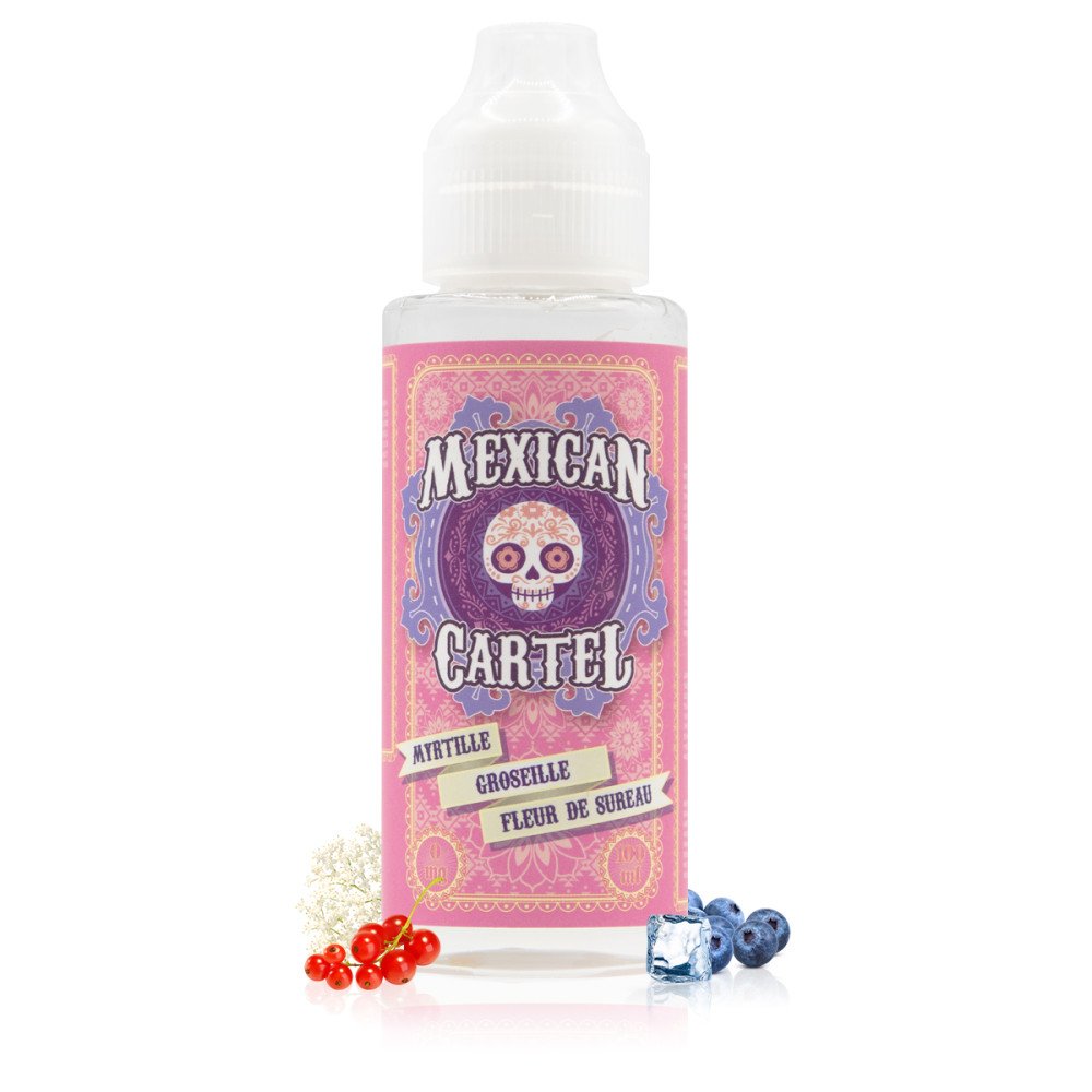 E-liquide Myrtille Groseille Fleur de Sureau 100ml - Mexican Cartel