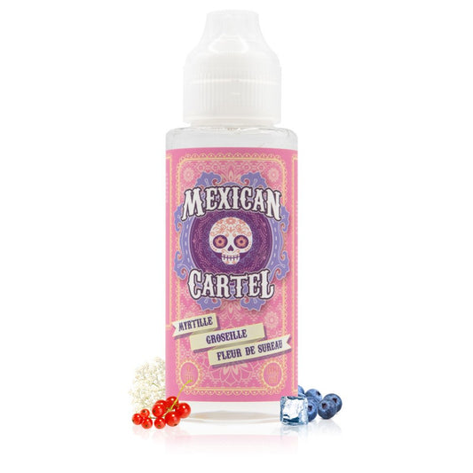 E-liquide Myrtille Groseille Fleur de Sureau 100ml - Mexican Cartel