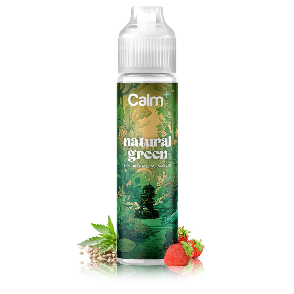 E-liquide Natural Green 50ml CBD Calm+ - Fuu