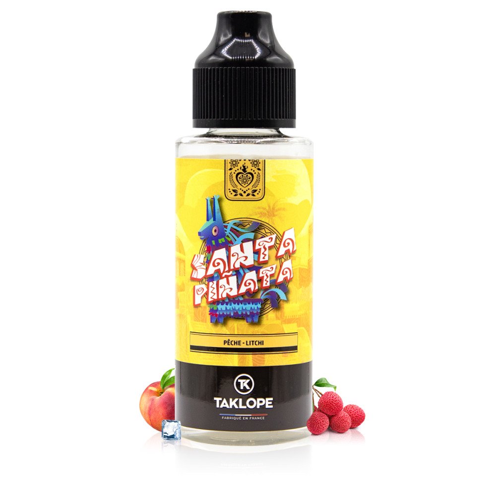 E-liquide Pêche Litchi 100ml - Santa Pinata