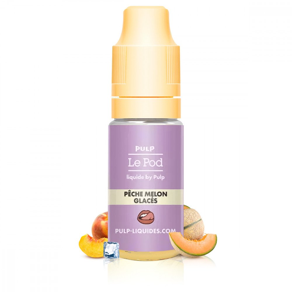E-liquide Pêche Melon Glacés 10ml Le Pod Liquide - Pulp
