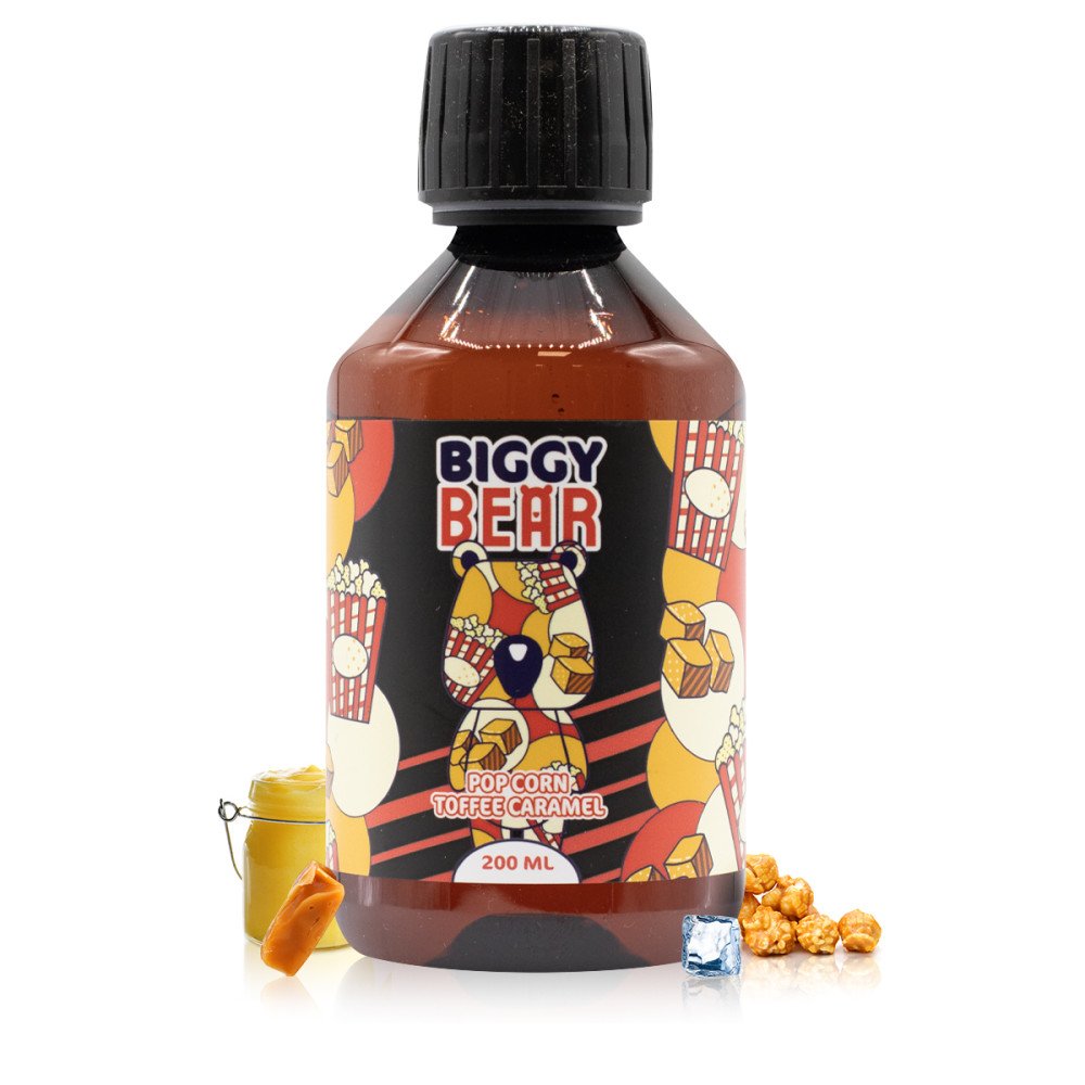 E-liquide Pop Corn Toffee Caramel 200ml - Biggy Bear