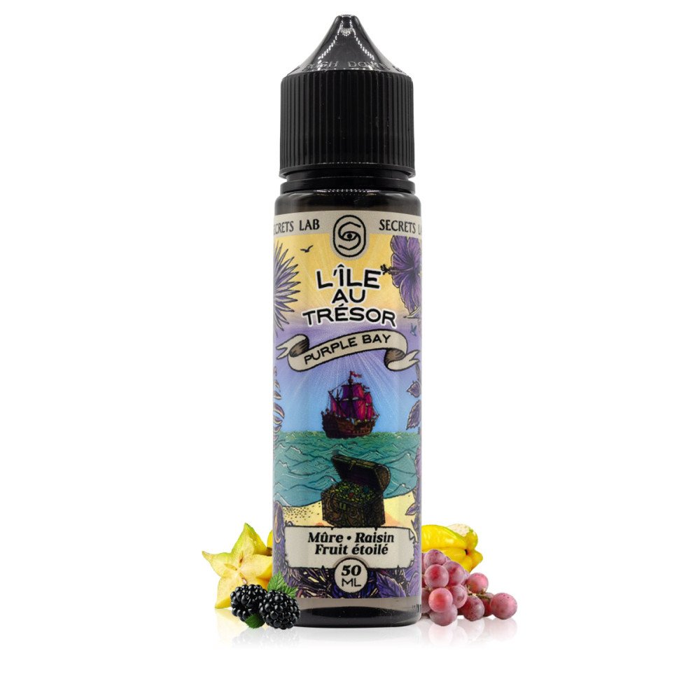 E-liquide Purple Bay 50ml L'Île au Trésor - Secret's Lab