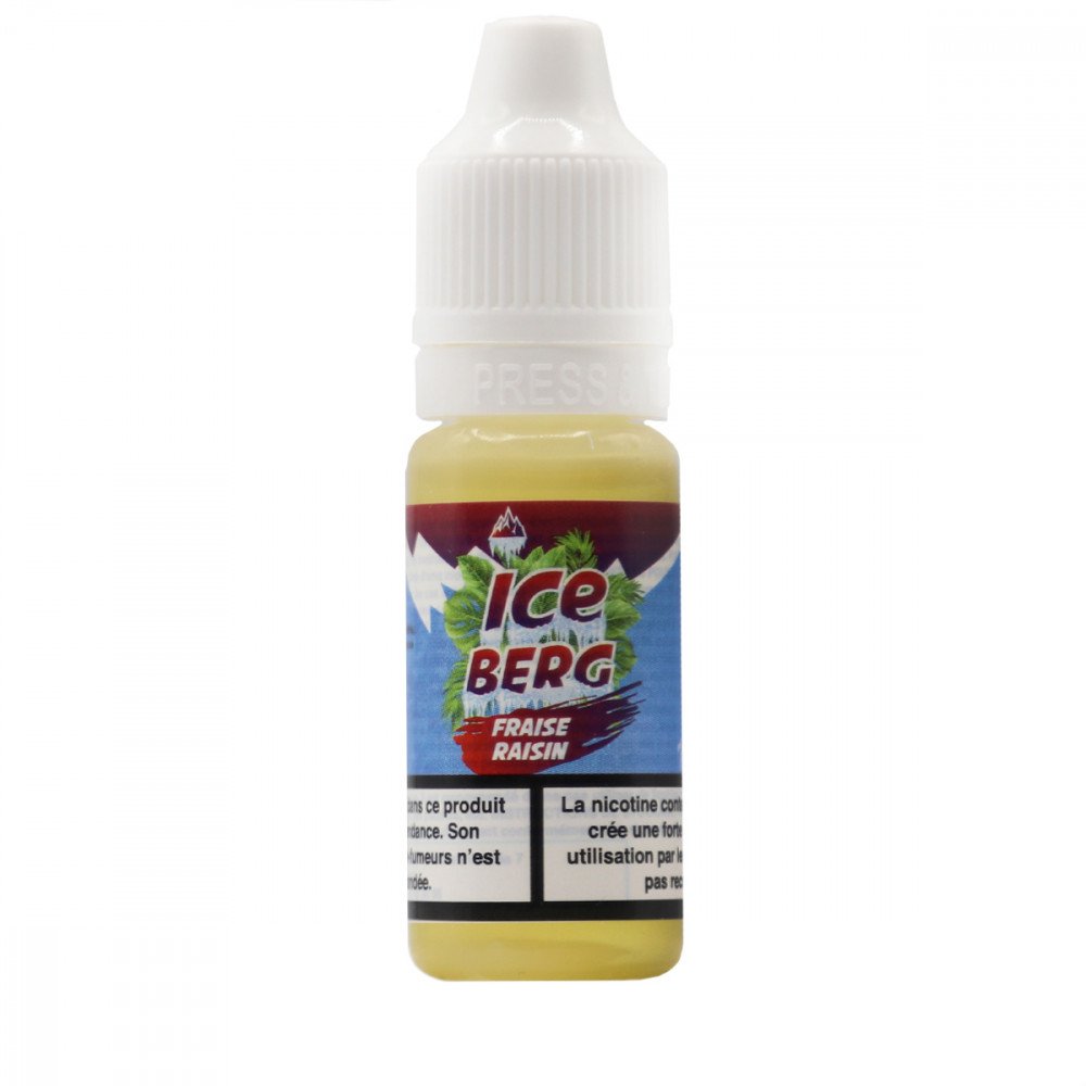 E-liquide Raisin Fraise Sel de Nicotine Iceberg - O'Jlab