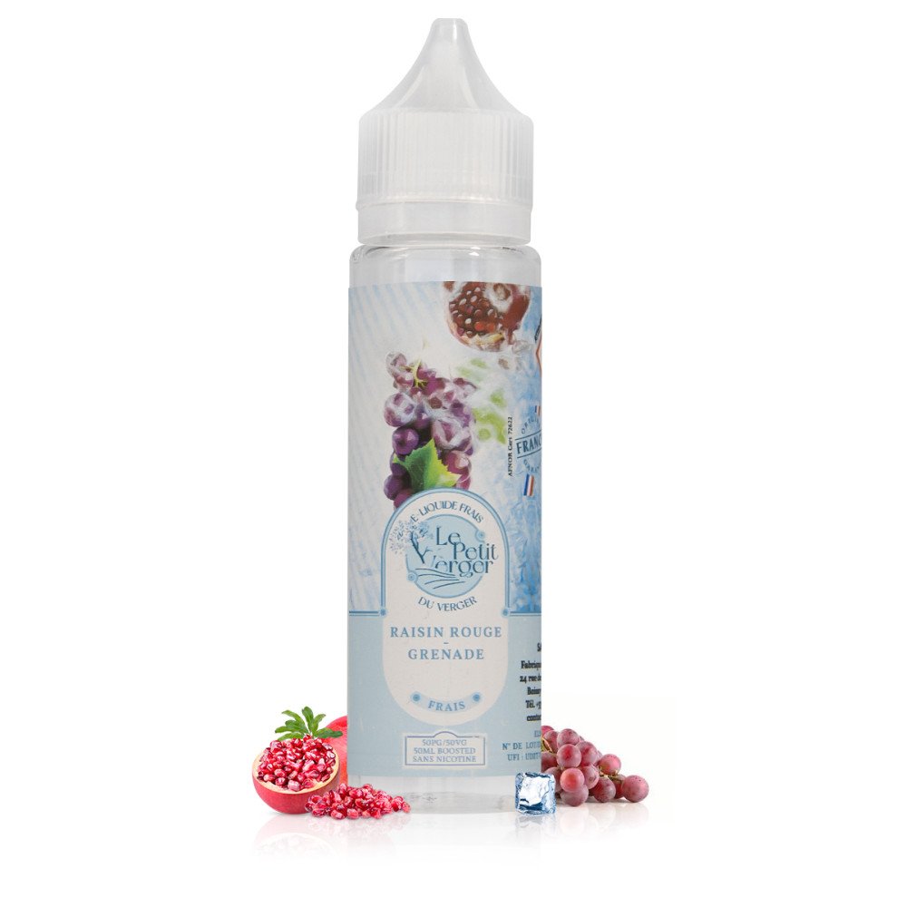 E-liquide Raisin Rouge Grenade Frais 50ml Le Petit Verger - Savourea