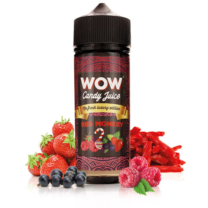 E-liquide Red Monkey No Fresh 100ml Wow Candy Juice - Made In Vape