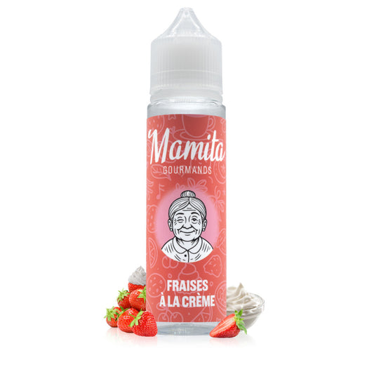 E-liquide Fraise à la Crème 50ml Mamita - Biarritz Lab