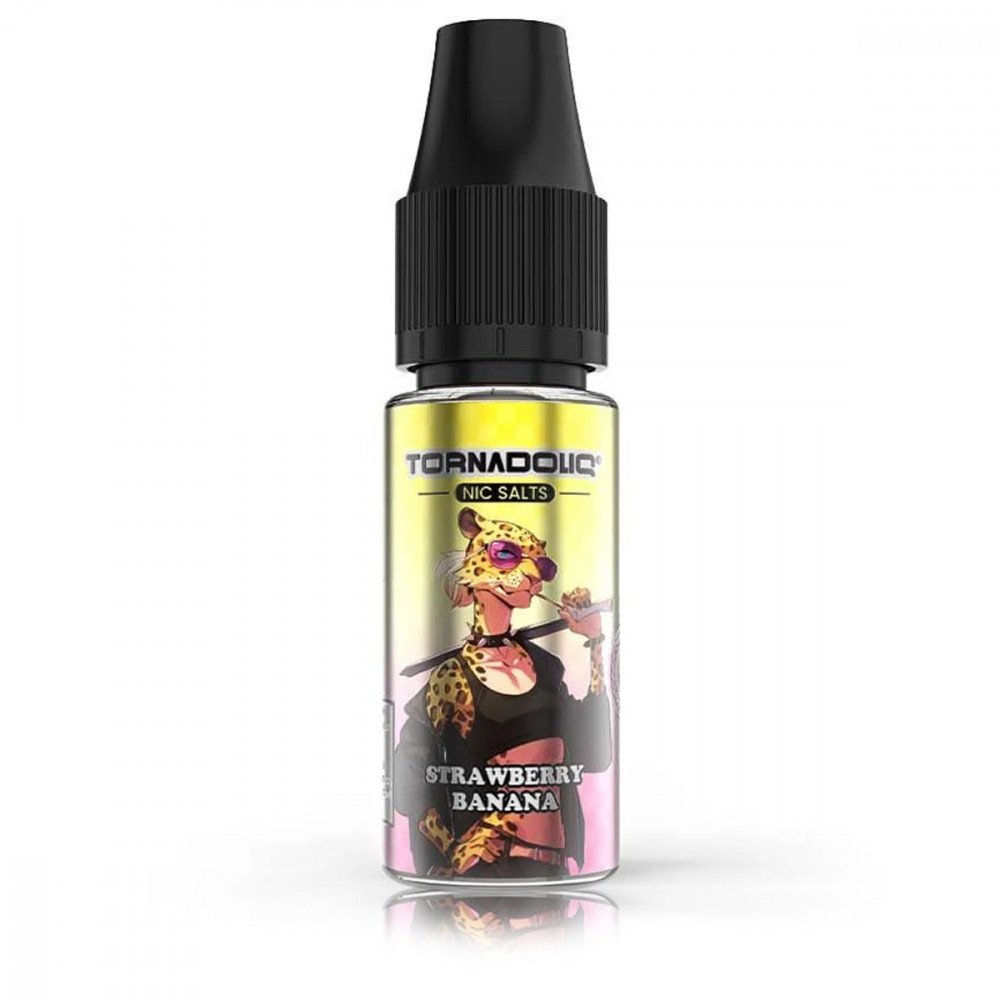 E-liquide Strawberry Banana 10ml Sel de Nicotine - Tornado
