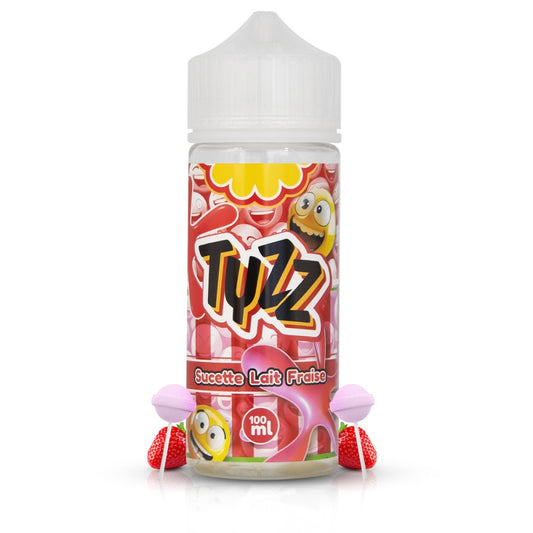 E-liquide Sucette Lait Fraise 100ml - Tyzz
