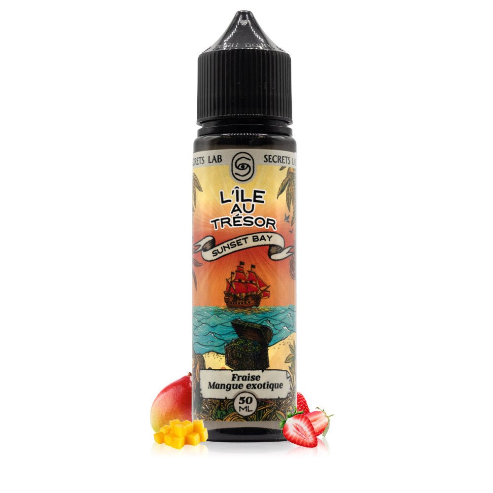 E-liquide Sunset Bay 50ml L'Île au Trésor - Secret's Lab