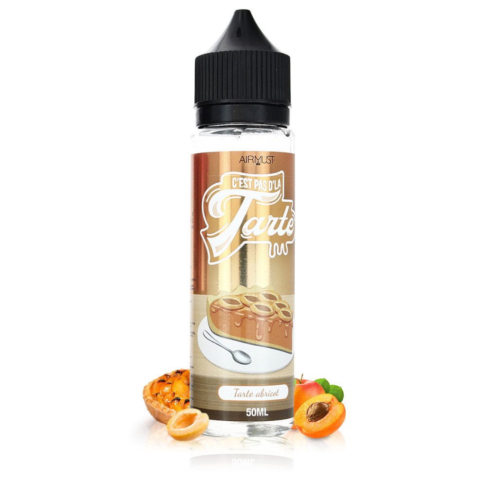 E-liquide Tarte Abricot 60ml C'est Pas D'la Tarte - Airmust