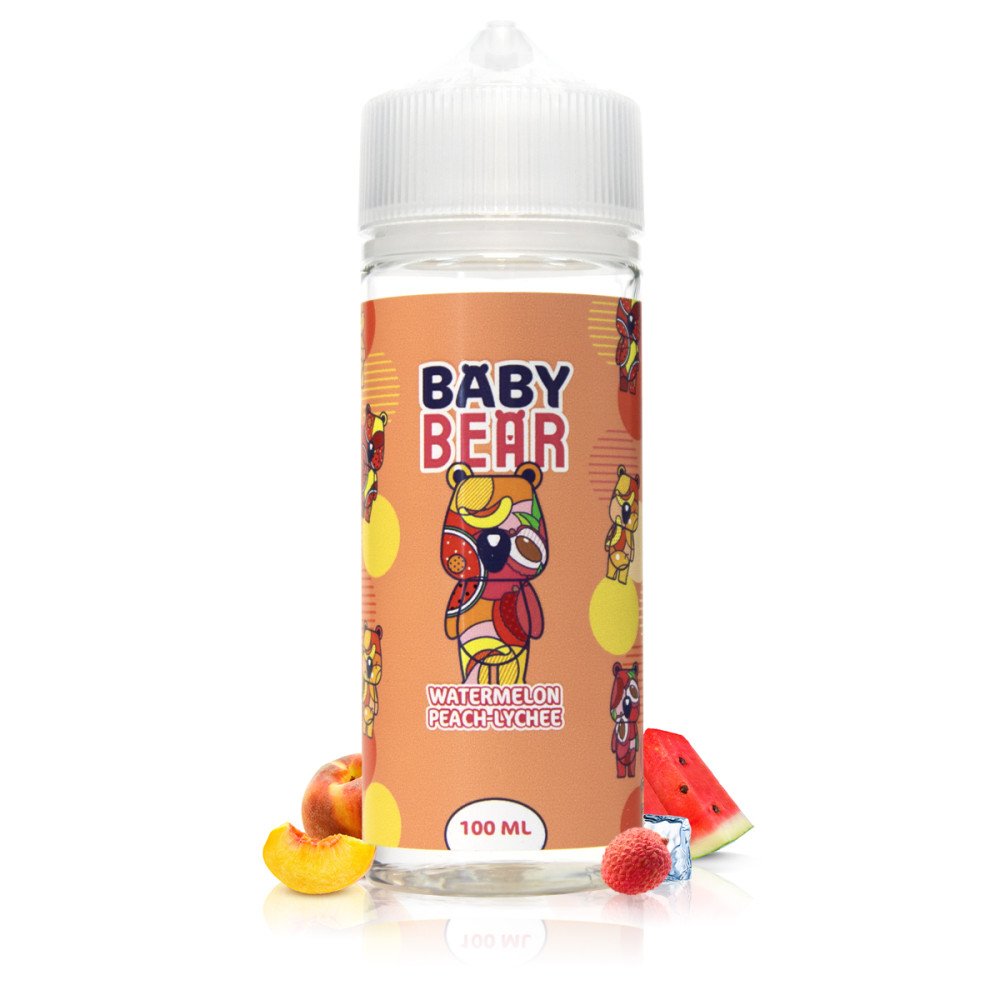 E-liquide Watermelon Peach Lychee 100ml Baby Bear - Biggy Bear