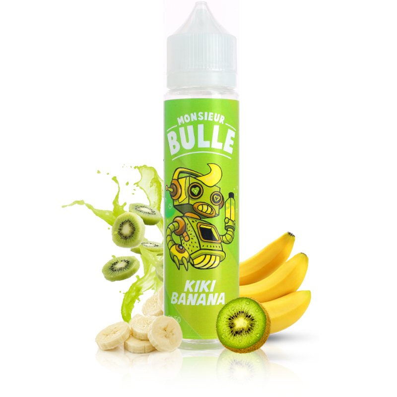 E-liquide Kiki Banana 50ml Monsieur Bulle - Liquideo
