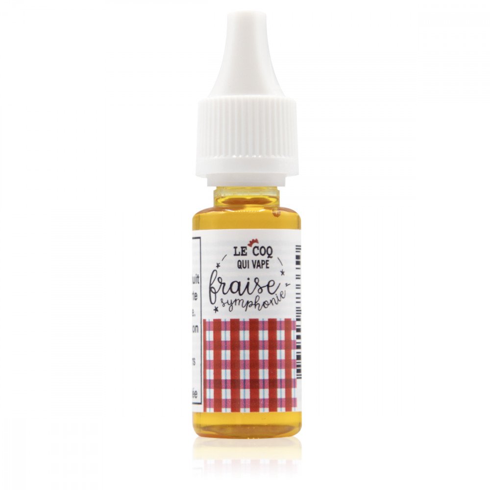 E-liquide Fraise Symphonie 10ml Premium - Le Coq Qui Vape